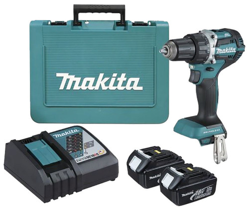 18V XPT B/LESS 2SPD H/DUTY DRIVER DRILL 2X3AH BATT,CHAR,CASE