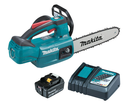 18V 250MM (10\") B/LESS TOP HANDLE CHAINSAW 5AH BAT,CHRG
