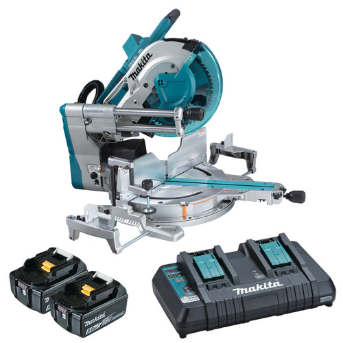 36V (18VX2) B/LESS 305MM SLIDE COMPOUND SAW 2X5AH BAT,CHRG