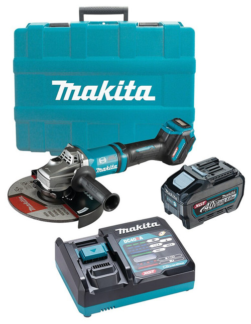 40V MAX 230MM (9\") B/LESS  ANGLE GRINDER 5.0AH BATT,CHAR