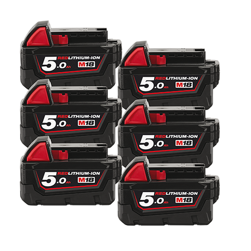 6PK 18V 5.0AH REDLITHIUM BATTERY PACK