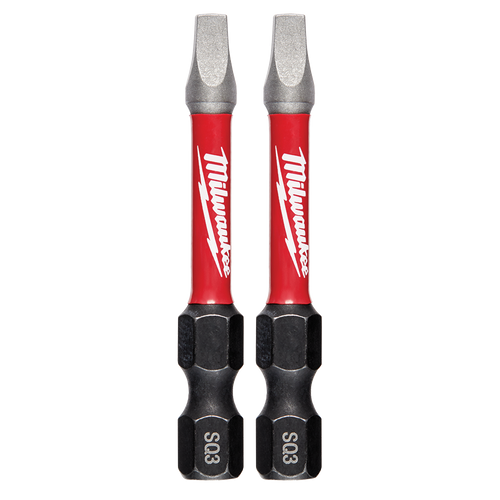 (O) #3 X 50MM 2PK SQUARE RECESS SHOCKWAVE POWER BIT