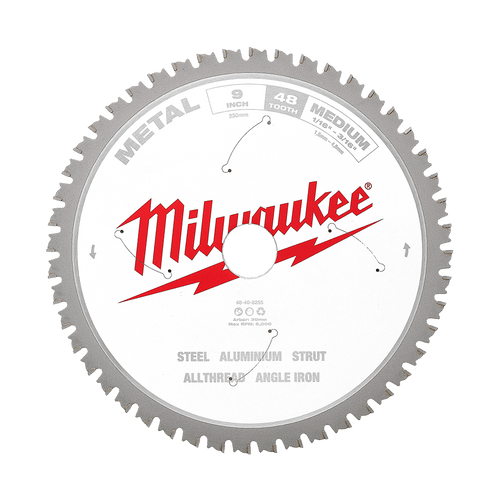 230MM (9\")  48T MEDIUM METAL CIRC SAW BLADE