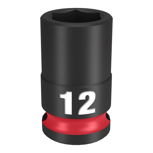 3/8\" DRIVE 12MM STD 6 POINT SHOCKWAVE IMPACT SOCKET
