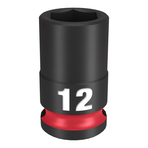 3/8\" DRIVE 12MM STD 6 POINT SHOCKWAVE IMPACT SOCKET