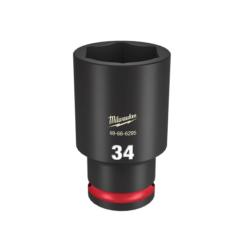1/2\" DRIVE 34MM DEEP 6 POINT SHOCKWAVE IMPACT SOCKET