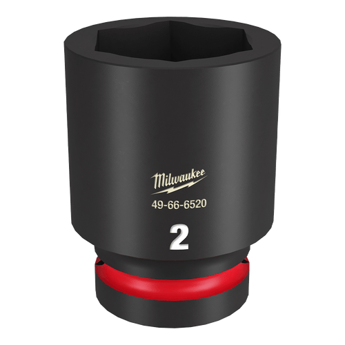 1\" DRIVE 2\" DEEP 6 POINT SHOCKWAVE IMPACT SOCKET