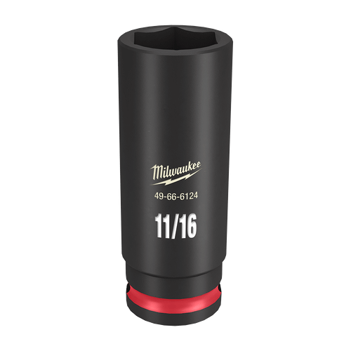 3/8\" DRIVE 11/16\" DEEP 6 POINT SHOCKWAVE IMPACT SOCKET