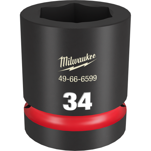 1\" DRIVE 34MM STD 6 POINT SHOCKWAVE IMPACT SOCKET