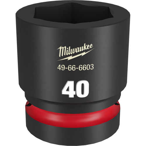 1\" DRIVE 40MM STD 6 POINT SHOCKWAVE IMPACT SOCKET