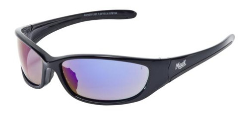 CONVOY-BLACK FRAME WITH BLUE MIRROR LENS