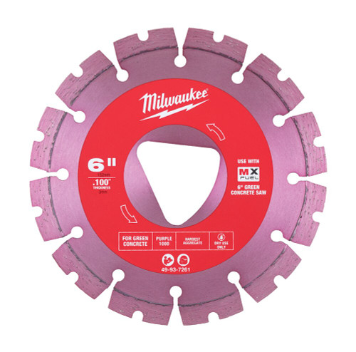 150MM (6\") GREEN CONCRETE DIAMOND BLADE - GREEN