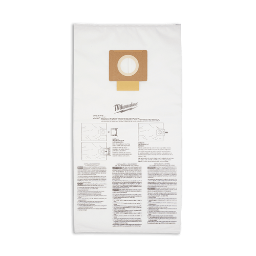 5PK 34L 18V WET/DRY FLEECE DUST BAGS