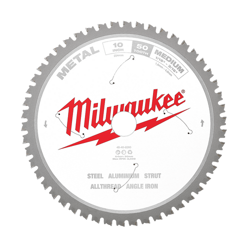 254MM (10\") 50T MEDIUM METAL CIRC SAW BLADE