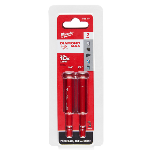 2PK DIAMOND MAX GRIT HOLE SAW SET - 6MM