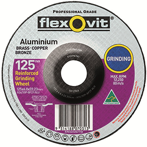 125X6.8X22MM (125MM) ALUMINIUM D/C GRINDING WHEEL