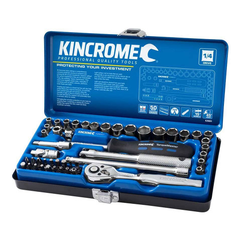 48PCE MET/AF 1/4\" DRIVE SOCKET & BIT SET