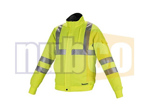 12V MEDIUM YELLOW HI-VIS DUAL ZONE FAN JACKET - TOOL ONLY