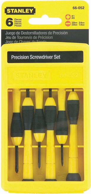 6PCE CASED PRECISION ERGONOMIC SCREWDRIVER SET