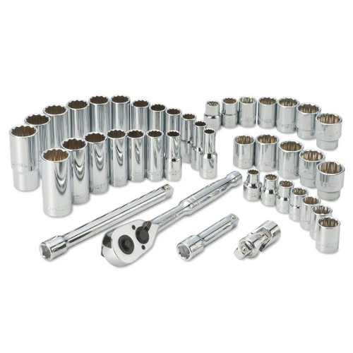 42PCE 3/8\" DRIVE METRIC/AF STD & DEEP SOCKET SET