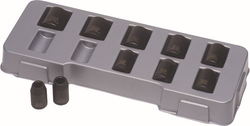 10PCE 1/2\" DRIVE AF 7/16-1\" SOCKET SET