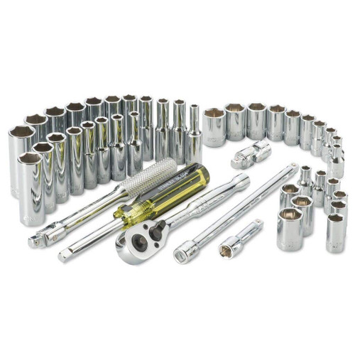 44PCE 1/4\" DRIVE METRIC/AF STD & DEEP SOCKET SET