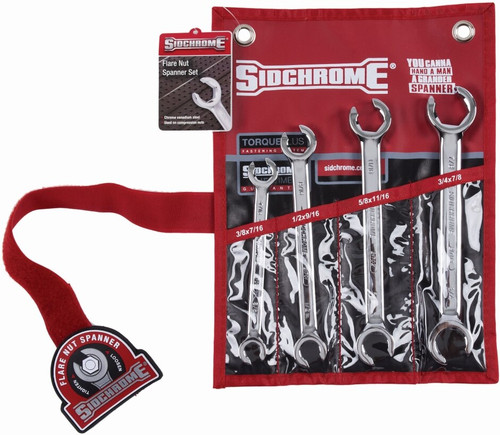 4PCE AF FL/NUT SPANNER SET