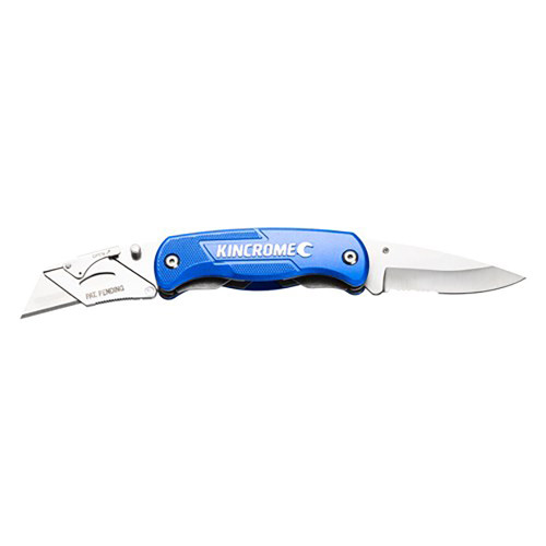 FOLDING UTILITY TWIN BLADE KNIFE