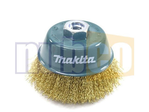 90MMX14MM 0.3MM BRASS COATED CRIMPED CUP BRUSH