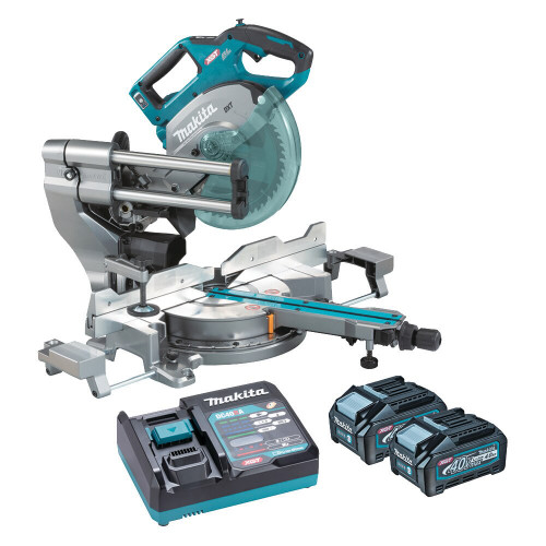 40V 216MM MAX B/LESS SLIDE COMPOUND SAW KIT 2X4AH BAT, CHRG