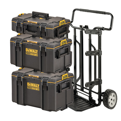 4PCE TOUGHSYSTEM 2.0 STACKABLE STORAGE TOOL BOX SET ON WHEEL