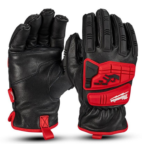 SIZE L CUT 5 LEATHER IMPACT GLOVES
