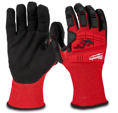 SIZE XL IMPACT CUT LEVEL 3 NITRILE DIPPED GLOVES