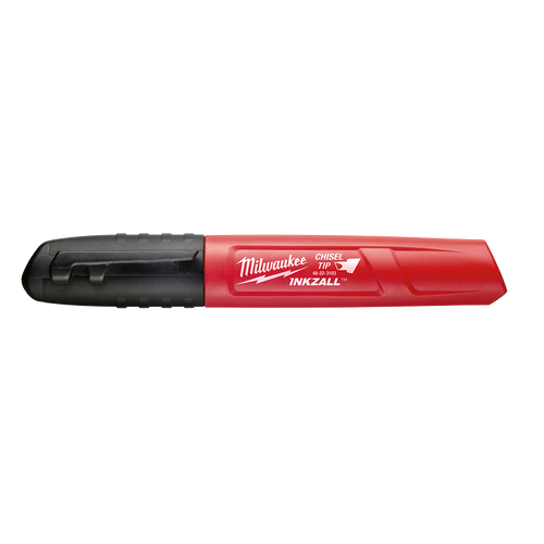 INKZALL BLACK MEDIUM CHISEL POINT BLACK MARKER