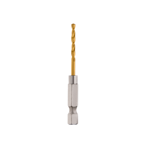 2.5MM 1/4\" HEX SHANK 2PK RED HELIX TITANIUM DRILL BITS