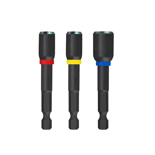 65MM 3PCE MAGNETIC NUT DRIVER SHOCKWAVE