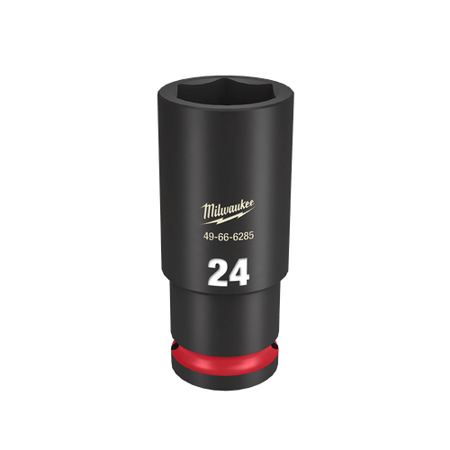1/2\" DRIVE 24MM DEEP 6 POINT SHOCKWAVE IMPACT SOCKET
