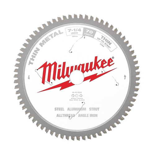 184MM (7-1/4\")  70T THIN METAL CIRC SAW BLADE