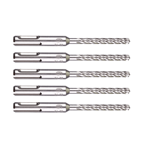 5PK 6.5X115MM SDS PLUS 4 CUTTER