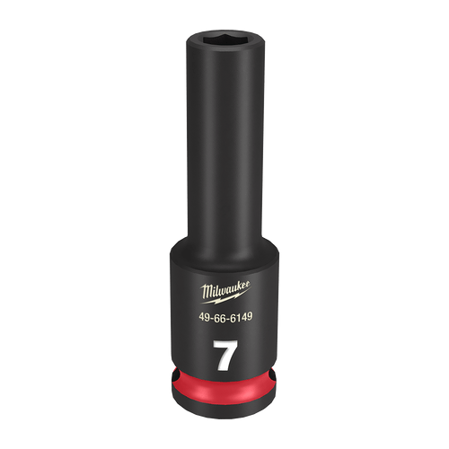 3/8\" DRIVE 7MM DEEP 6 POINT SHOCKWAVE IMPACT SOCKET