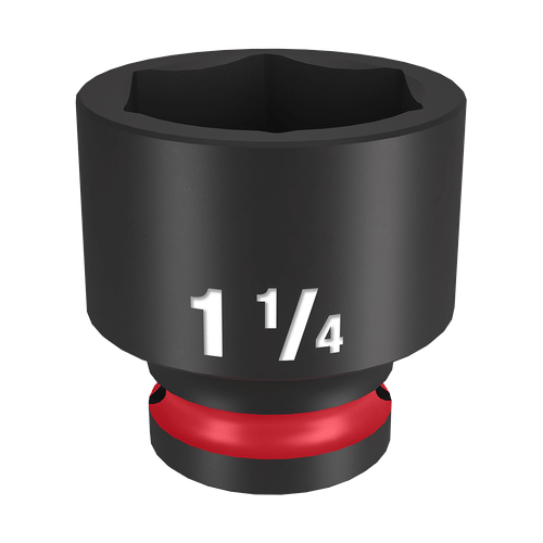 1/2\" DRIVE 1-1/4\" STD 6 POINT SHOCKWAVE IMPACT SOCKET