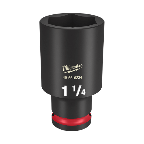 1/2\" DRIVE 1-1/4\" DEEP 6 POINT SHOCKWAVE IMPACT SOCKET