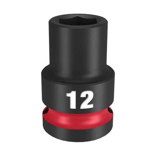 1/2\" DRIVE 12MM STD 6 POINT SHOCKWAVE IMPACT SOCKET