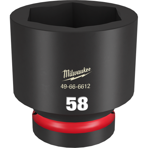 1\" DRIVE 58MM STD 6 POINT SHOCKWAVE IMPACT SOCKET