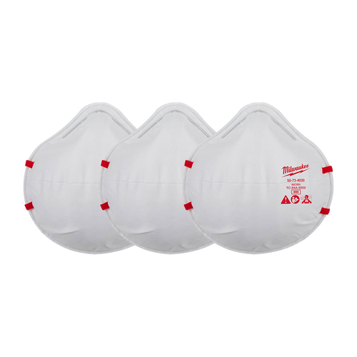3PK N95 DISPOSABLE RESPIRATORS