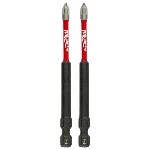 (O) 2PK #1 X 89MM (3.5\") SHOCKWAVE PHILLIPS POWER BIT