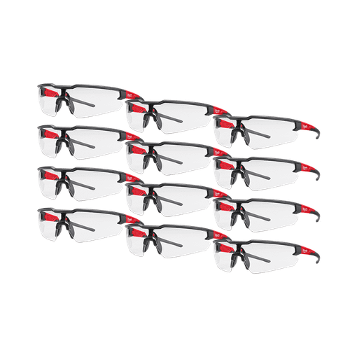 12PK CLEAR SAFETY GLASSES