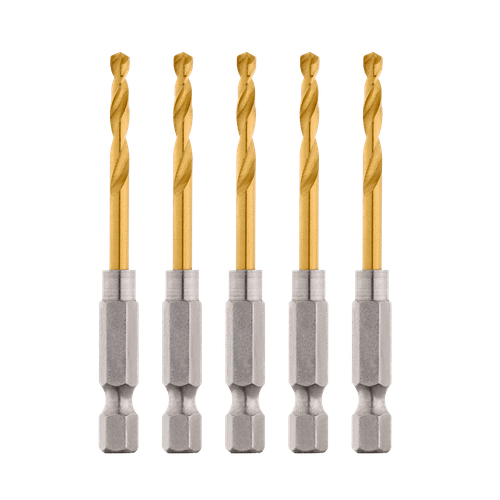 5PK SHOCKWAVE 3.2MM RED HELIX TITANIUM DRILL BIT