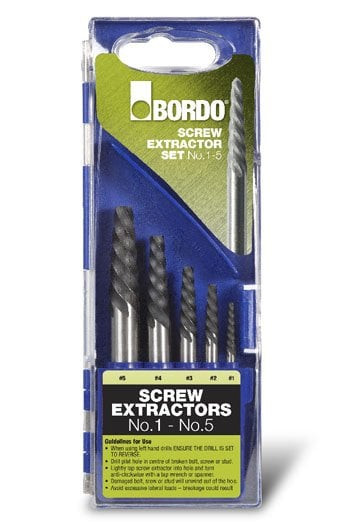 SCREW EXTRACTOR SET - 1,2,3,4,5