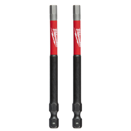 (O) 2PK 6MM HEX X 89MM (3-1/2\") SHOCKWAVE POWER BIT